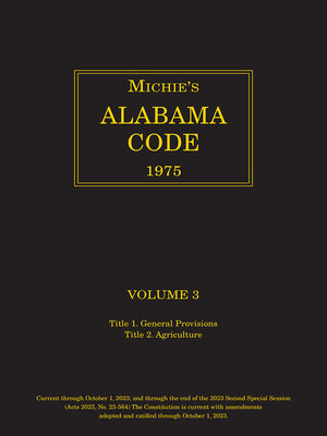 cover image of Michie's Alabama Code